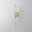 Vintage Gold Leaf Alburgh Wall Sconce 6.75" by Hudson Valley, view 2