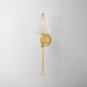 Vintage Gold Leaf Alburgh Wall Sconce 6.75" by Hudson Valley, view 3