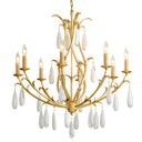 Gold Leaf Prosecco Chandelier 60" by Corbett Lighting, view 2
