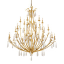 Gold Leaf Prosecco Chandelier 46.25" by Corbett Lighting, view 4