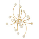Gold Leaf Signature Chandelier 56" by Corbett Lighting, view 2