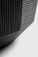 Black Striped Bowl by Ethnicraft, view 4