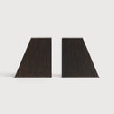 Dark Brown Grooves Book Ends by Ethnicraft, view 2