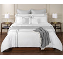 Pair of Pillowcases with Crossed Ribbon Lusitano