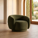 Andrew - Modern Green Fabric Sofa Set