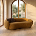 Andrew - Modern Orange Fabric Sofa Set