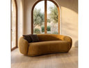 Andrew - Modern Orange Fabric Sofa