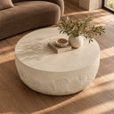 Elgon - Modern Grey Concrete Round Coffee Table, view 6