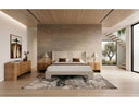 Newhart - Modern Beige Fabric Bed