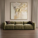 Siegal - Modern Olive Green Fabric Sofa