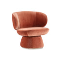 Reverie Swivel Accent Chair - Rouge by Caracole