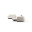 Overlap Sectional - Right-Facing Chaise, Large - Crème Travertine by Caracole, view 2