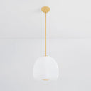 Aged Brass Scranton Pendant 15" by Hudson Valley, view 3