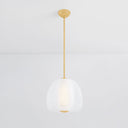 Aged Brass Scranton Pendant 15" by Hudson Valley, view 2