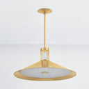 Aged Brass Clermont Pendant 28" by Hudson Valley, view 2