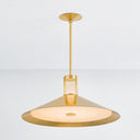Aged Brass Clermont Pendant 28" by Hudson Valley, view 3