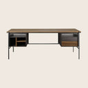 Oscar 2-Drawer Teak Desk