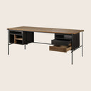 Oscar 2-Drawer Teak Desk