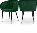 Louise Velvet Upholstered Dining Chair - Green