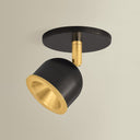 Aged Brass and Distressed Bronze Tuthill Flush Mount 4.25" x 4.25" by Hudson Valley, view 13