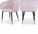 Louise Velvet Upholstered Dining Chair - Pink