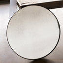 Aged Round Wall Mirror