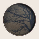 Round Wood Tree Tray