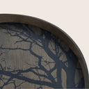 Round Wood Tree Tray
