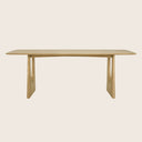 Oak Geometric Rectangular Dining Table