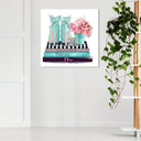 Modestly Aquamarine Display