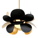 Gold Leaf Ginger Chandelier 34.5" x 22.25" 308-43-GL/SBK by Corbett Lighting