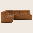 N701 Modular Leather Square-Corner Sectional