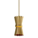 Gold Leaf Moxy Pendant 9.5" by Corbett Lighting, view 4