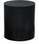 Terrazzo Terrazzo Pattern Iron End / Side Table - Black