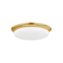Aged Brass North Castle Flush Mount 14.25" by Hudson Valley