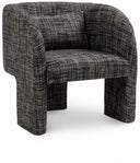 Sawyer Weaved Fabric Upholstered Accent Chair - Black