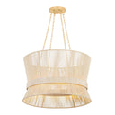 Vintage Gold Leaf Ocean Hill Pendant 24" by Hudson Valley