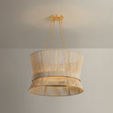 Vintage Gold Leaf Ocean Hill Pendant 24" by Hudson Valley, view 3