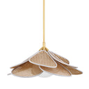 Aged Brass Florina Pendant 28" by Hudson Valley