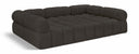 Ames 102" Boucle Fabric Upholstered 6pc. Modular Sectional - Brown
