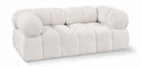 Ames 68" Boucle Fabric Upholstered 2pc. Modular Loveseat - Cream