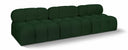 Ames 102" Boucle Fabric Upholstered 3pc. Armless Modular Sofa - Green