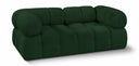 Ames 68" Boucle Fabric Upholstered 2pc. Modular Loveseat - Green