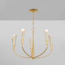 Vintage Gold Leaf Montrose Chandelier 30" by Hudson Valley, view 2