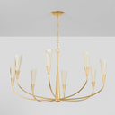Vintage Gold Leaf Montrose Chandelier 44" by Hudson Valley, view 3