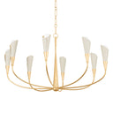 Vintage Gold Leaf Montrose Chandelier 44" by Hudson Valley