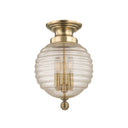 Aged Brass Coolidge Flush Mount 10" by Hudson Valley