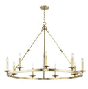 Aged Brass Allendale Chandelier 46.25" by Hudson Valley