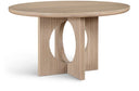 Rivas 54" Wood And Veneer Dining Table - Natural