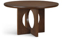 Rivas 54" Wood And Veneer Dining Table - Brown